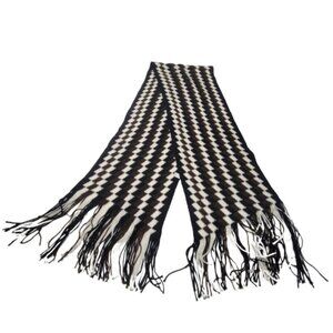 Mens Winter Scarf Black And White Monochrome Fall Scarf